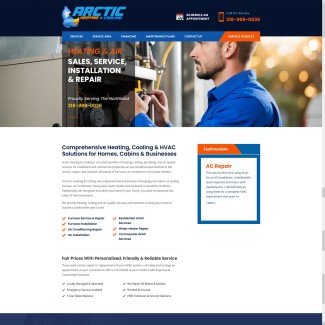 <a href="https://www.rapidshvac.com" target="_blank" rel="noopener"><strong>Visit Arctic Heating & Cooling - Furnace Repair & Air Conditioning Repair in Grand Rapids MN"</a></strong> Arctic Heating & Cooling provides complete furnace repair, service, sales and installation, full serice air conditioning repair, installation & replacement, and complete residential and commercial HVAC services in the Minnesota communities of Grand Rapids, Hibbing, Virginia, Mountain Iron, Chisholm, Buhl, Eveleth, Gilbert, Biwabik, Aurora, Hoyt Lakes, Embarrass, Tower, Angora, Britt, Nashwauk, Keewatin, Marble, Taconite, Bovey, Coleraine, Cohasset, Effie, Bigfork, Marcell, Talmoon, Squaw Lake, Deer River, Ball Club, Bena, Remer, Floodwood, Swan River, Warba, Blackberry, LaPrairie, Hill City, Jacobson, McGregor and Aitkin.
