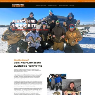 <a href="https://www.guidedicefishingmn.com" target="_blank" rel="noopener"><strong>Visit Guided Ice Fishing Minnesota - Guided Ice Fishing Trips on Minnesota's Best Ice Fishing Lakes"</a></strong> Guided Ice Fishing Minnesota offers adrenaline-pumping ice fishing trips on the best ice fishing lakes in Minnesota for groups of 2 to 20. Whether you’re a beginner or an experienced ice angler, they’ll guide you catching jumbo perch, walleye, crappies, bluegill, or lake trout on Minnesota's best ice fishing lakes including: Upper Red Lake, Lake of The Woods, Lake Winnibigoshish (Lake Winnie), Leech Lake, Mille Lacs Lake and Big Sandy, and smaller lakes including Bowstring Lake, Sand Lake, Pokegama Lake and Wabana Lake.