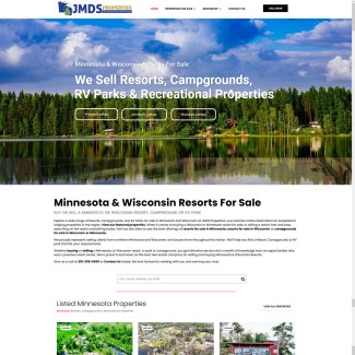<a href="https://www.jmdsproperties.com" target="_blank" rel="noopener"><strong>Visit JMDS Properties, LLC"</a></strong> JMDS Properties offers Resorts For Sale, Campgrounds, RV Parks & Recreational Properties in Minnesota & Wisconsin.